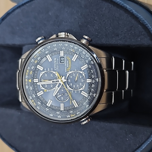 Citizen Eco-Drive World Chronograph A-T 8020-54L Blue Angel - Picture 3 of 3